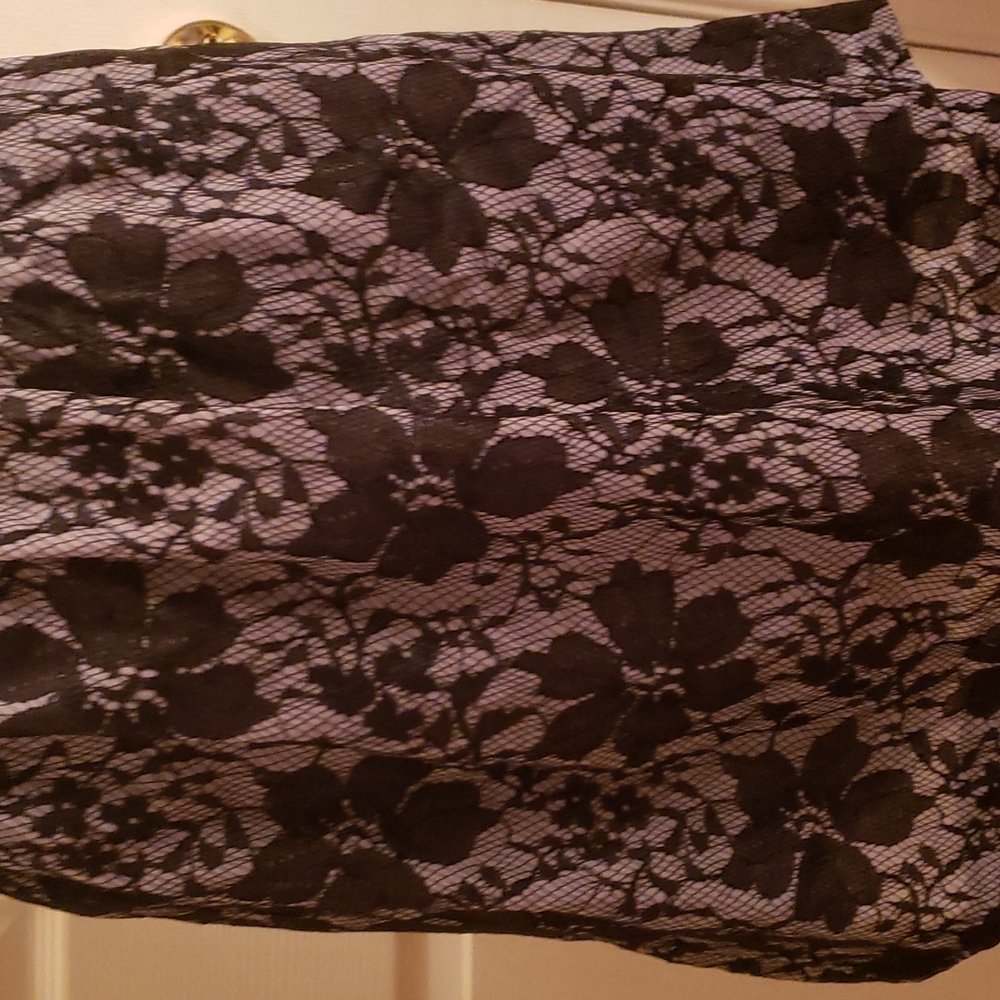 Cute Embroidery Flower Black Lace  Dress Petite 🖤 - Picture 3 of 4